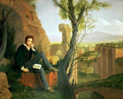 Joseph Severn Posthumous Portrait of Shelley Writing Prometheus Unbound Spain oil painting art